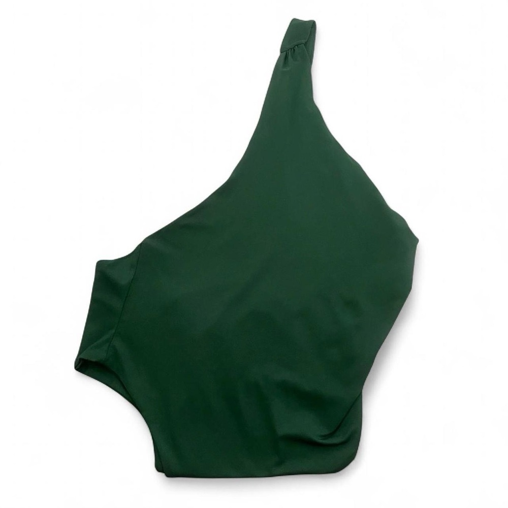 Green One-Shoulder Bodysuit